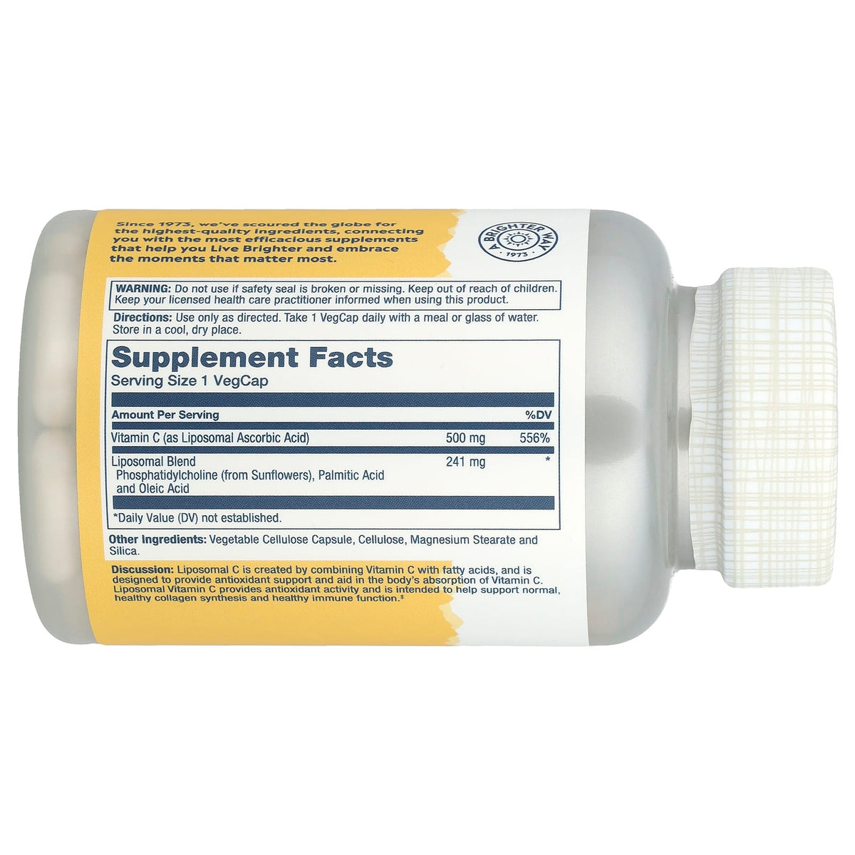 Solaray Enhanced Absorption Liposomal Vitamin C, 100 VegCaps - view 2
