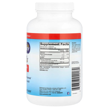 Symbiotics Colostrum Plus, 240 Veg Capsules - view 2