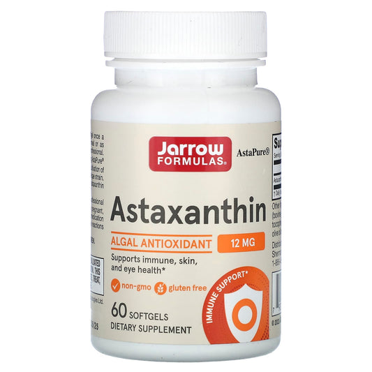Jarrow Formulas Astaxanthin, 12 mg, 60 Softgels