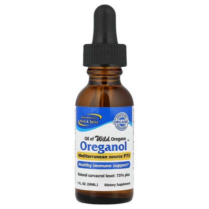 North American Herb & Spice Oreganol Oil of Wild Oregano, 30 ml (1 fl oz)