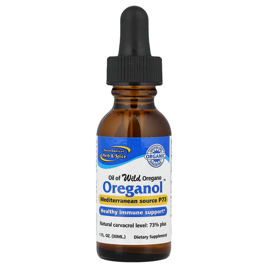 North American Herb & Spice Oreganol Oil of Wild Oregano, 30 ml (1 fl oz)