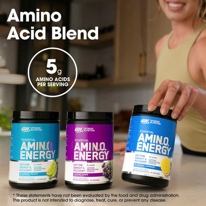 Optimum Nutrition Essential Amin.O. Energy, Concord Grape, 270 g (9.5 oz) - view 5