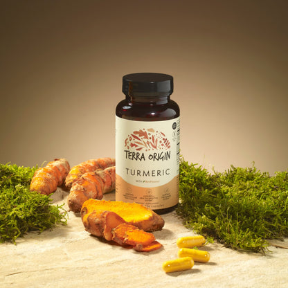 Terra Origin Turmeric with BioPerine, 60 Vegetable Capsules - view 5