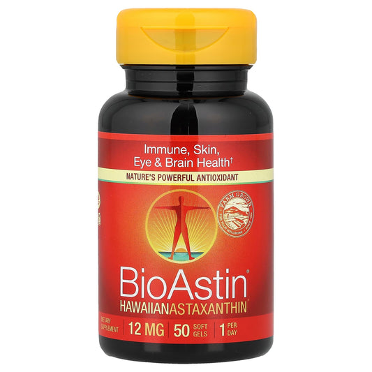 Nutrex Hawaii BioAstin Hawaiian Astaxanthin 12 mg, 50 Soft Gels