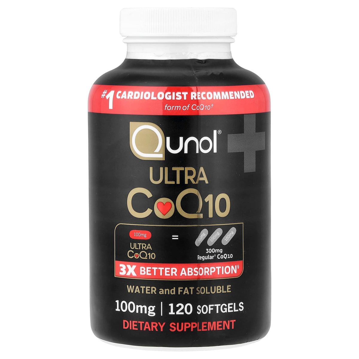 Qunol Ultra CoQ10 100 mg, 120 Softgels