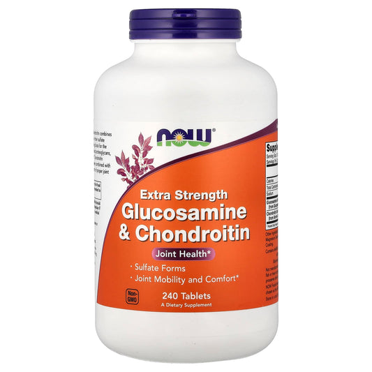 NOW Foods Glucosamine & Chondroitin, 240 Tablets