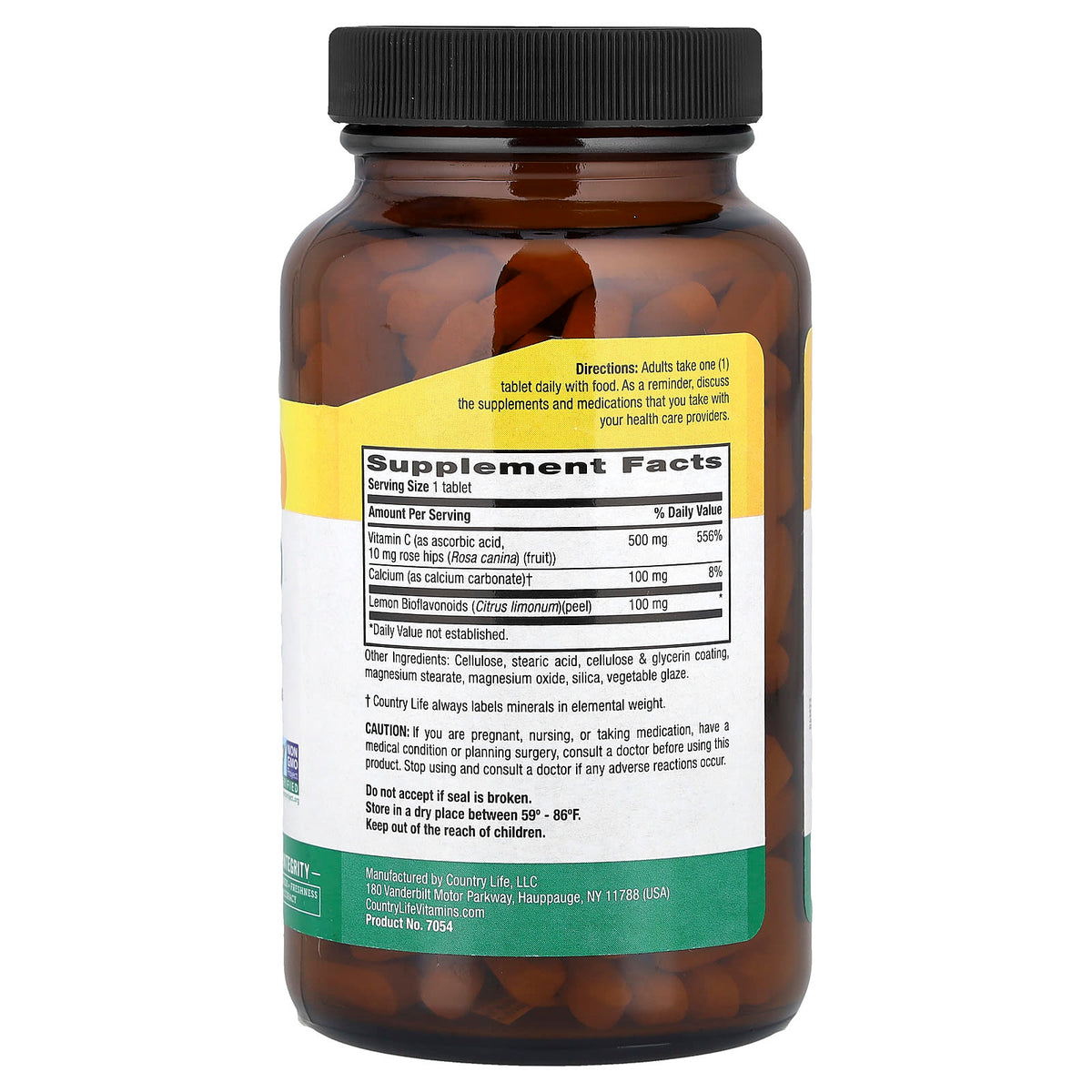 Country Life Buffered Vitamin C, 250 Tablets - view 2