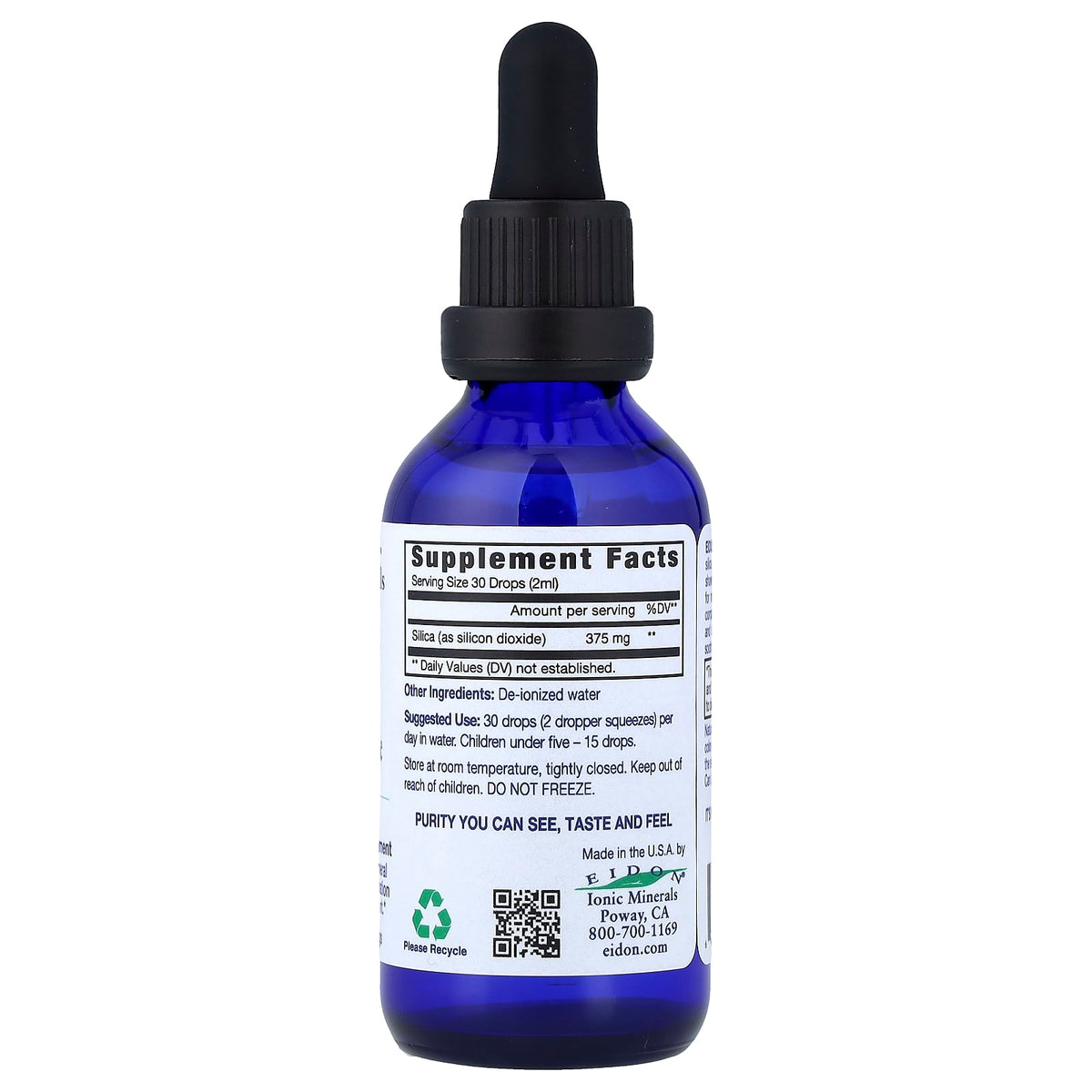 Eidon Ionic Minerals Silica, Liquid Concentrate, 60 ml (2 fl oz) - view 2
