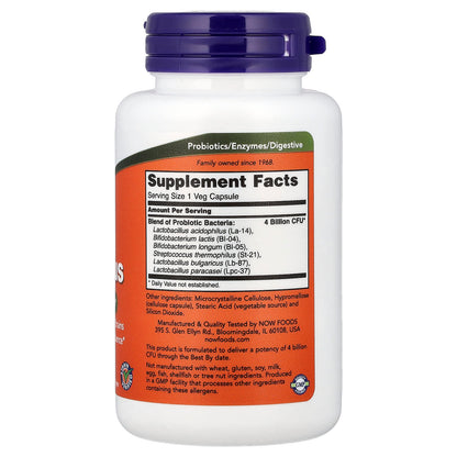 NOW Foods 4x6 Acidophilus, 120 Veg Capsules - view 2