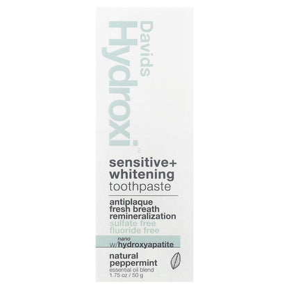 Davids Sensitive + Whitening Toothpaste, Natural Peppermint, 50 g - view 2