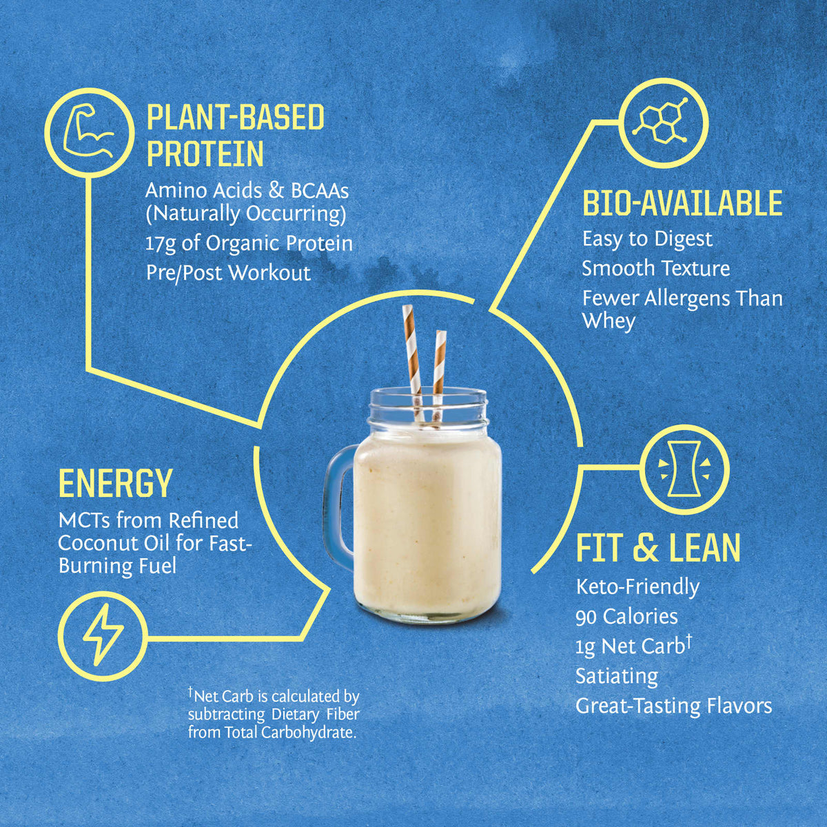 Sunwarrior Warrior Blend Protein, Vanilla, 375 g (13.2 oz) - view 4