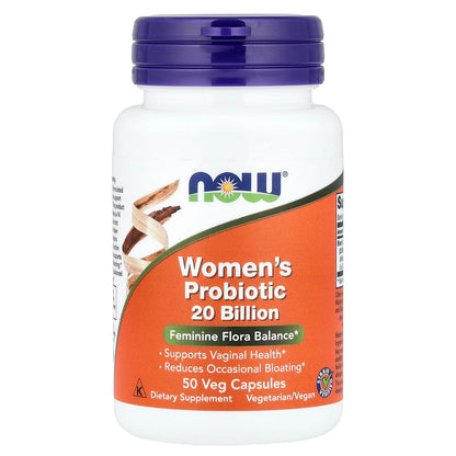 NOW Foods Woman's Probiotic, 20 Billion, 50 Veg Capsules