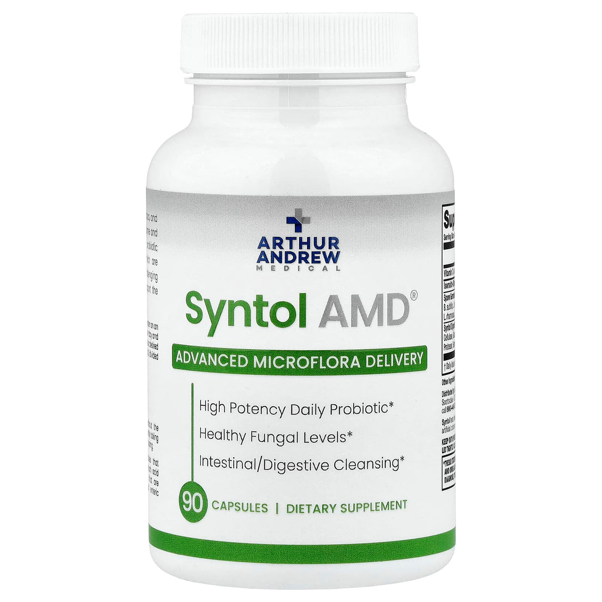 Arthur Andrew Medical Syntol AMD Advanced Microflora Delivery, 90 Capsules — product view