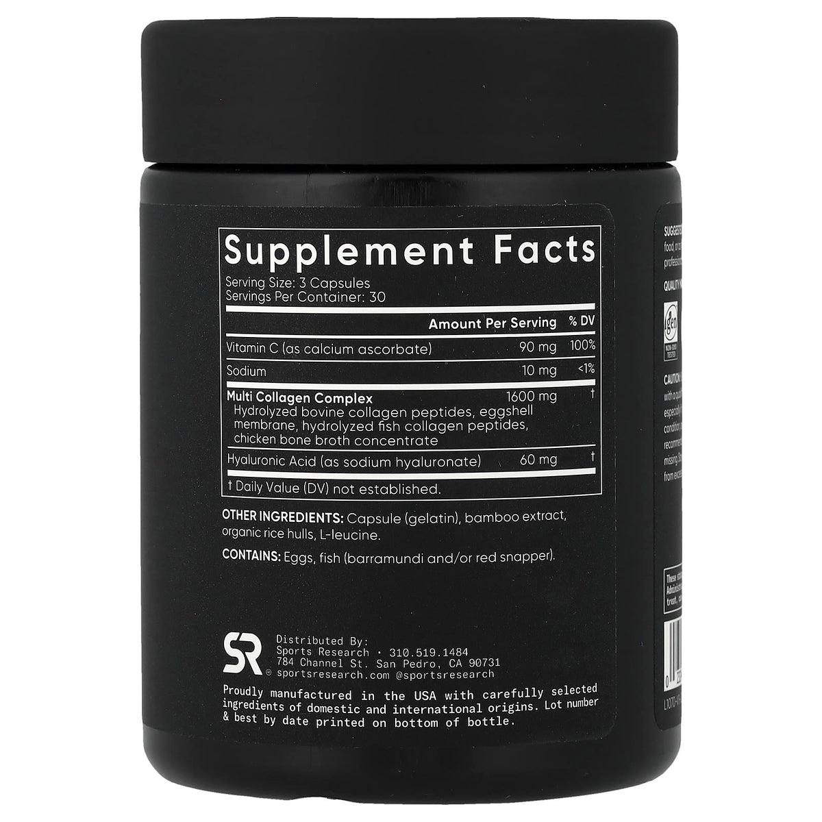 Sports Research Multi Collagen, 90 Capsules - view 2