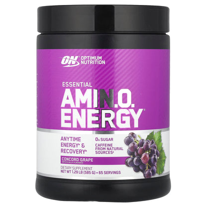 Optimum Nutrition Essential Amin.O. Energy, Concord Grape, 585 g (1.29 lb)