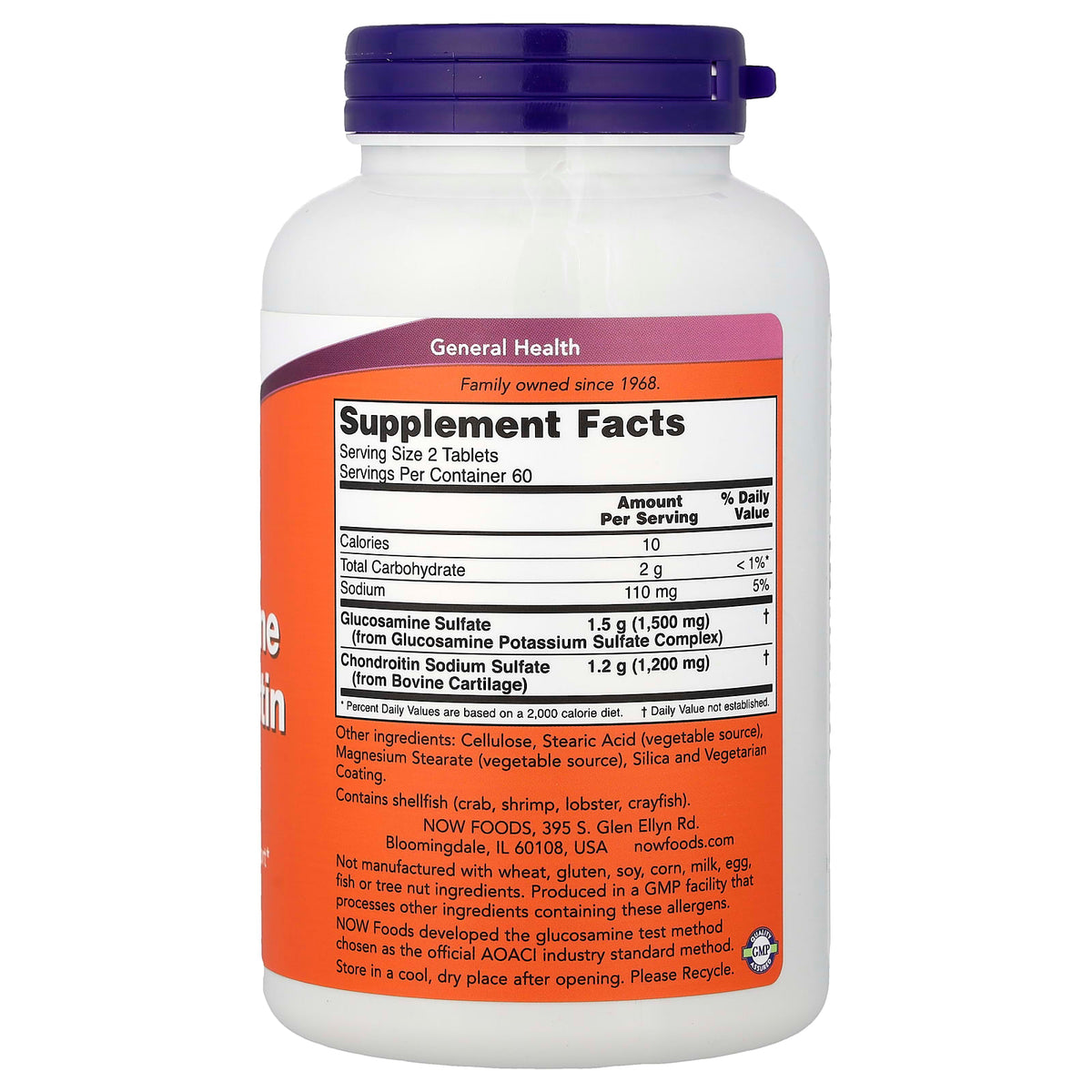 NOW Foods Glucosamine & Chondroitin, 120 Tablets — alternate product view