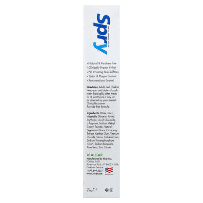 Xlear Spry, Fluoride Free Toothpaste, Peppermint, 141 g - view 3