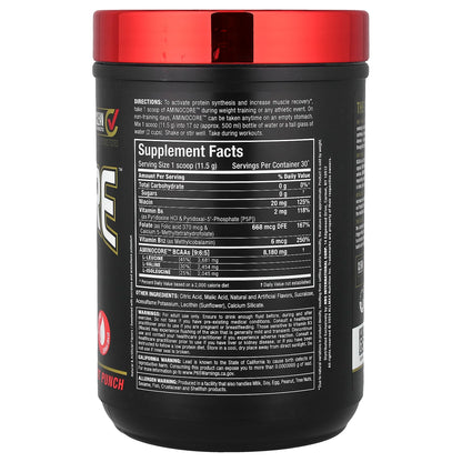 ALLMAX Aminocore BCAA Powder, Fruit Punch - view 2