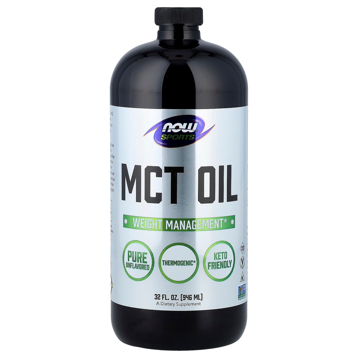 NOW Foods Sports MCT Oil, Unflavoured, 946 ml (32 fl oz)