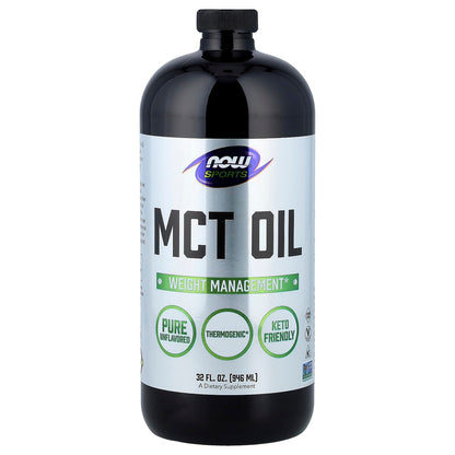 NOW Foods Sports MCT Oil, Unflavoured, 946 ml (32 fl oz)