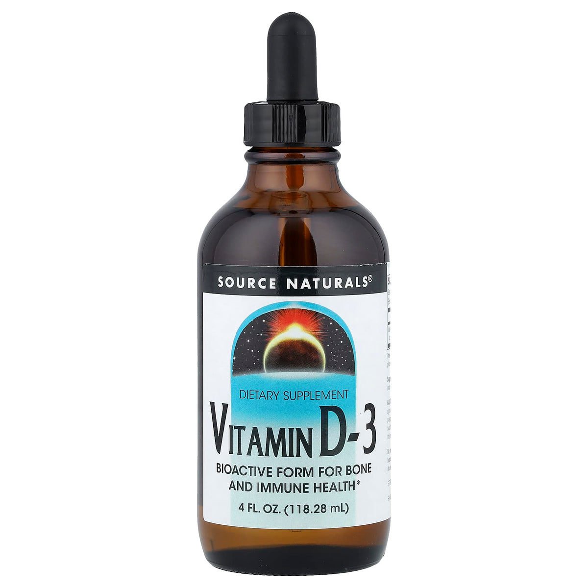 Source Naturals Vitamin D-3 Liquid Drops, 4 fl oz (118 ml)