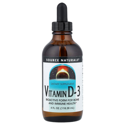 Source Naturals Vitamin D-3 Liquid Drops, 4 fl oz (118 ml)