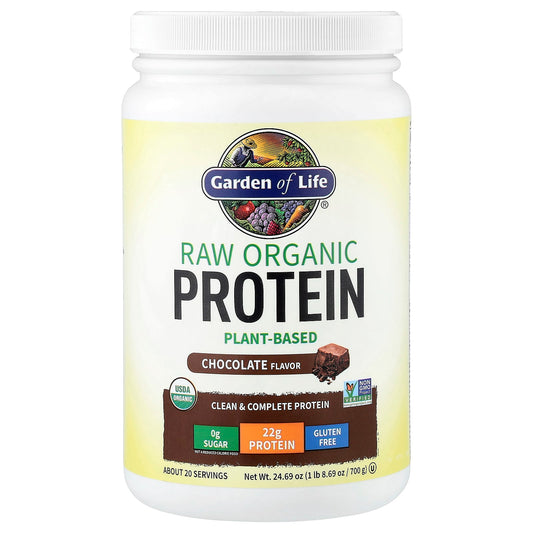 Garden of Life RAW Organic Protein, Chocolate, 700 g (1 lb 8.69 oz)