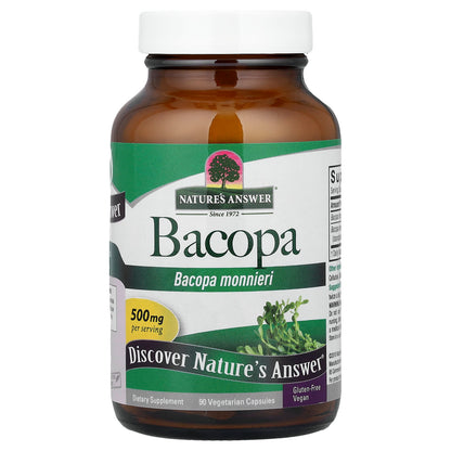 Nature's Answer Bacopa 500 mg 90 Vegetarian Capsules - view 3