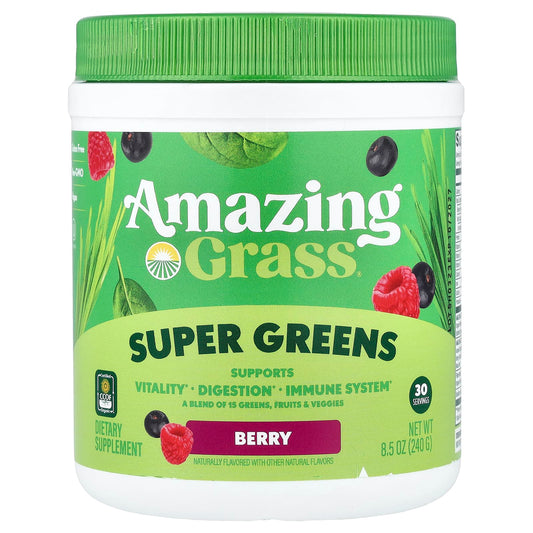 Amazing Grass Super Greens, Berry, 240 g (8.5 oz)
