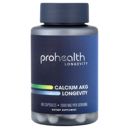 ProHealth Longevity Calcium AKG Longevity, 60 Capsules (500 mg per Capsule)