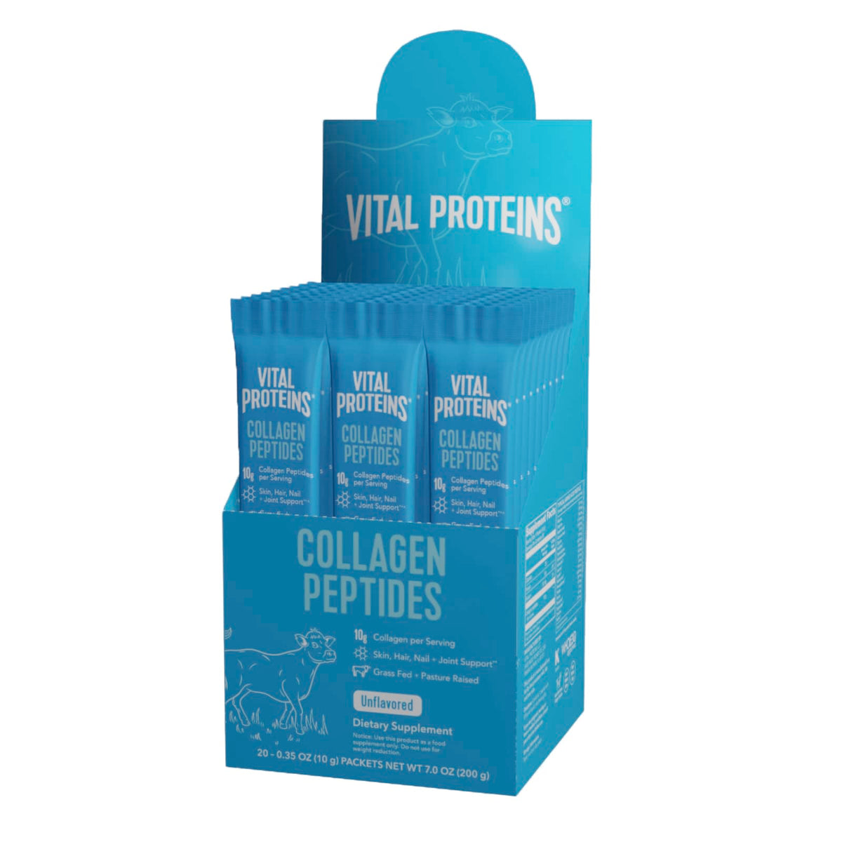 Vital Proteins Collagen Peptides, Unflavoured, 20 Packets, 10 g Each - view 4