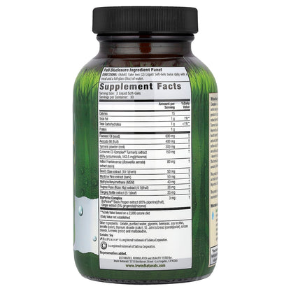 Irwin Naturals Whole-Body Turmeric + Curcumin C3 Complex, 60 Liquid Soft-Gels - view 2