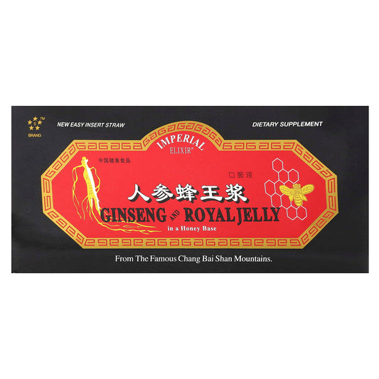 Imperial Elixir Ginseng and Royal Jelly, 30 Bottles, 10 ml (0.34 fl oz) Each