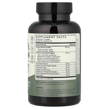 Terra Origin Healthy Digestive Enzymes, 60 Vegetarian Capsules - view 2