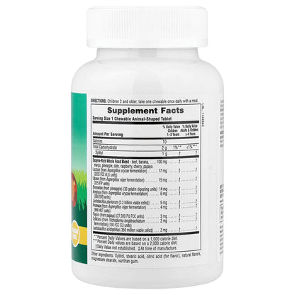 NaturesPlus Animal Parade Tummy Zyme, Tropical Fruit, 90 Animal-Shaped Tablets - view 2