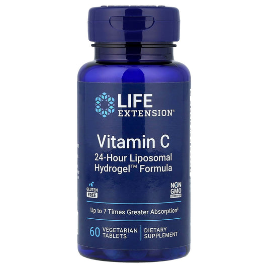 Life Extension Vitamin C Liposomal Hydrogel, 60 Vegetarian Tablets