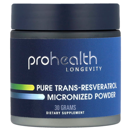 ProHealth Longevity Pure Trans-Resveratrol Micronized Powder, 30 g (1.1 oz)