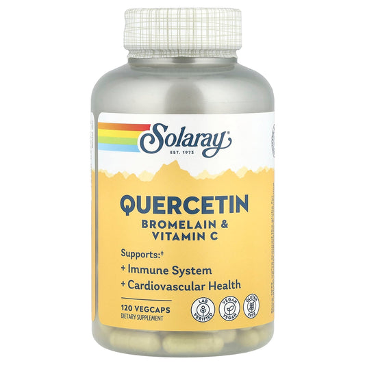Solaray Quercetin, Bromelain & Vitamin C, 120 VegCaps