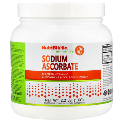 NutriBiotic Sodium Ascorbate Crystalline Powder, 1 kg (2.2 lb)