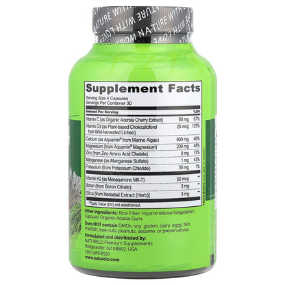 Naturelo Bone Strength Plant Calcium Complex, 120 Vegetarian Capsules - view 2