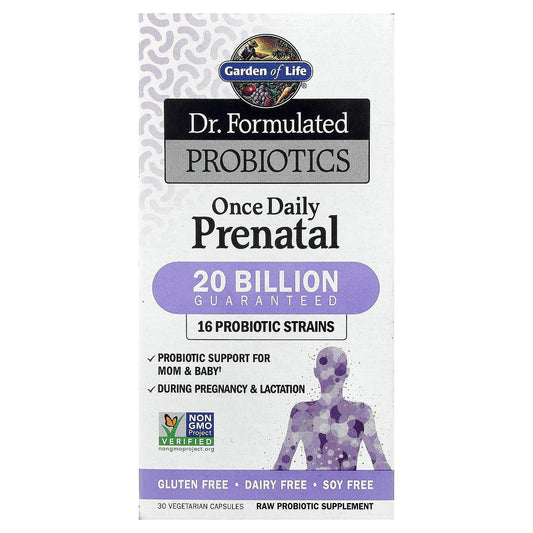 Garden of Life Dr. Formulated Probiotics Once Daily Prenatal, 30 Capsules