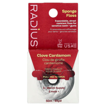 RADIUS Sponge Floss, Clove Cardamom, 50 m (55 yd)