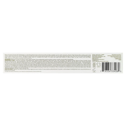 Desert Essence Coconut Oil Toothpaste, Coconut Mint, 176 g - view 3