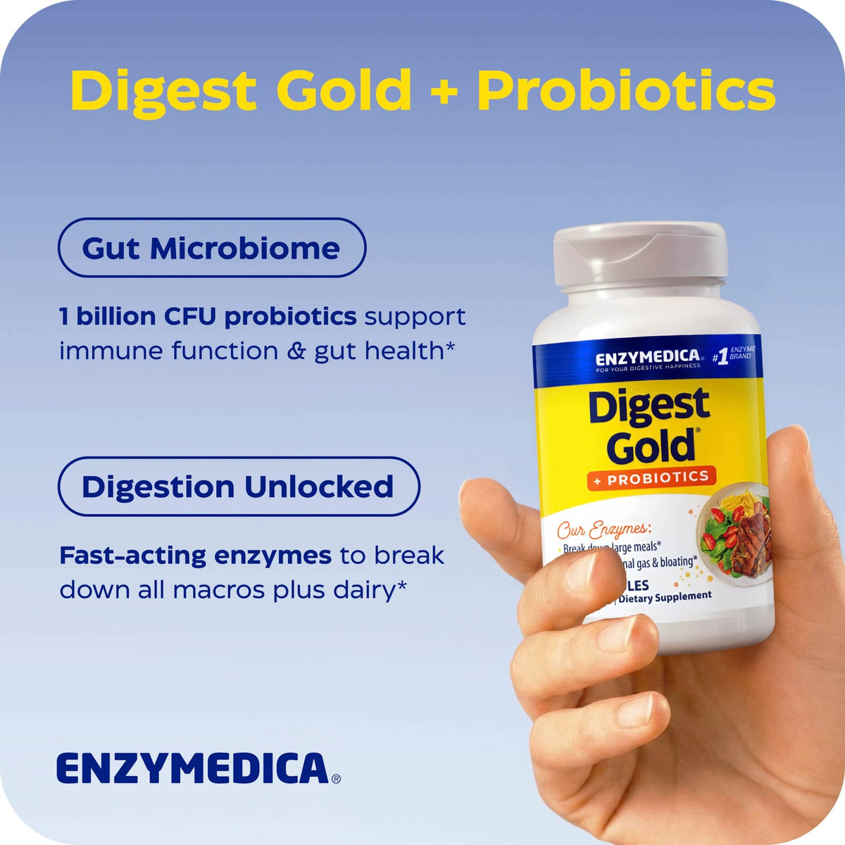 Enzymedica Digest Gold + Probiotics, 90 Capsules - view 6