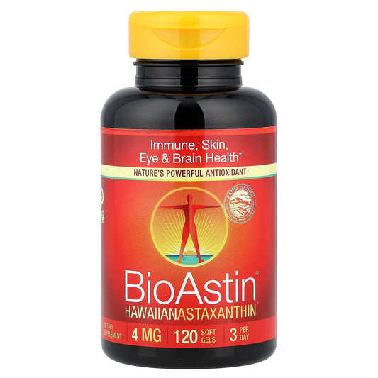 Nutrex Hawaii BioAstin Hawaiian Astaxanthin 4 mg, 120 Soft Gels