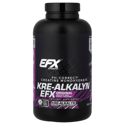 EFX Sports Kre-Alkalyn EFX, 240 Capsules (750 mg per Capsule)