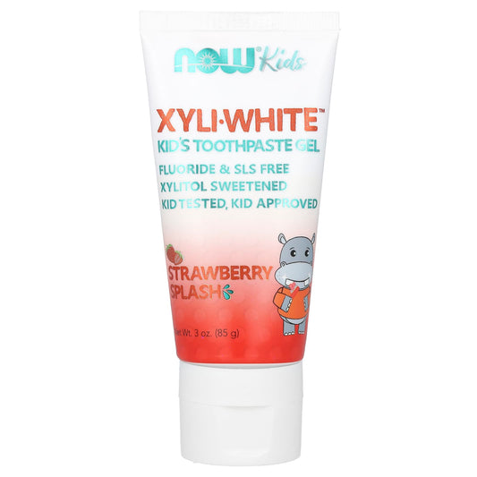 NOW Foods XyliWhite Kid's Toothpaste Gel, Strawberry Splash, 85 g