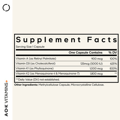 Codeage A, D, K Vitamins+, 180 Vegetable Capsules - view 4