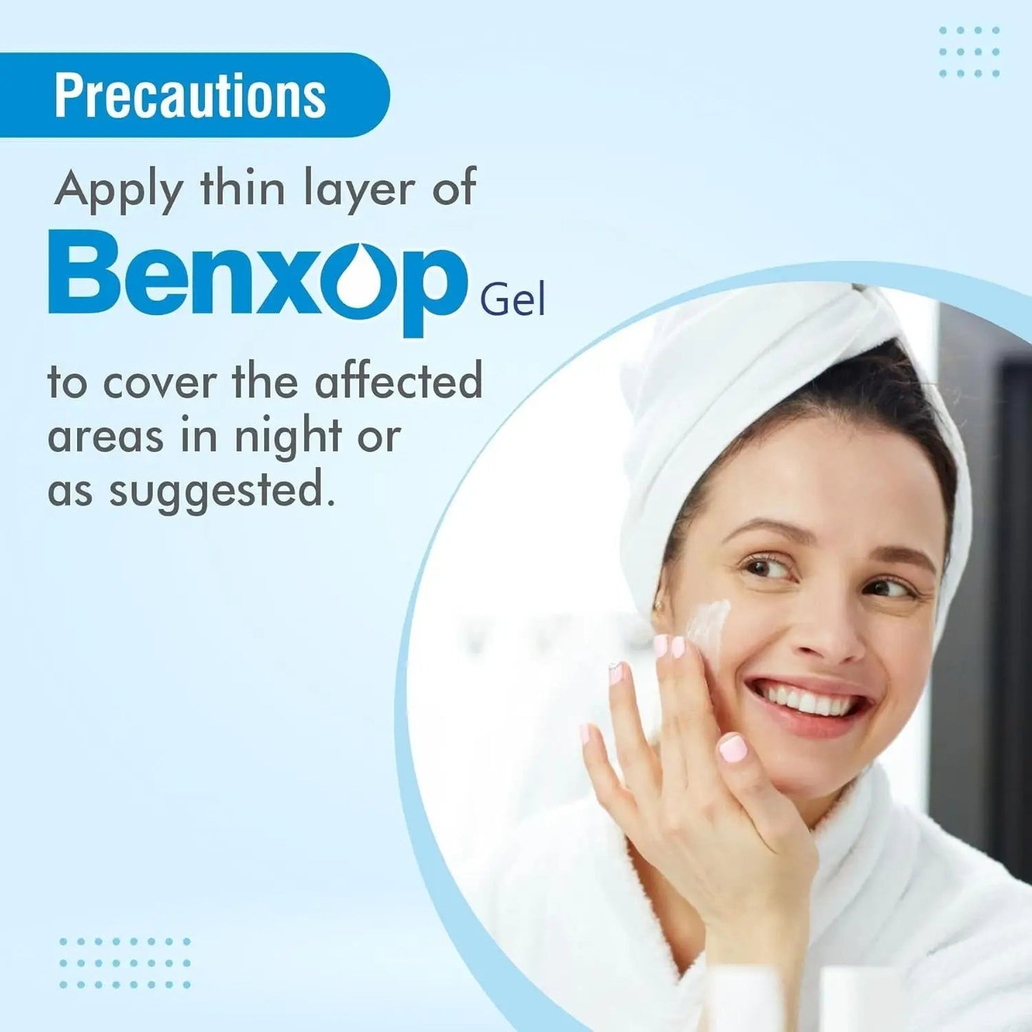 Salve Benxop Benzoyl Peroxide 5% Gel for Pimples, Acne - 60 Gm / 2.11 Oz