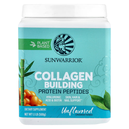 Sunwarrior Collagen Building Protein Peptides, Unflavoured, 500 g (1.1 lb)
